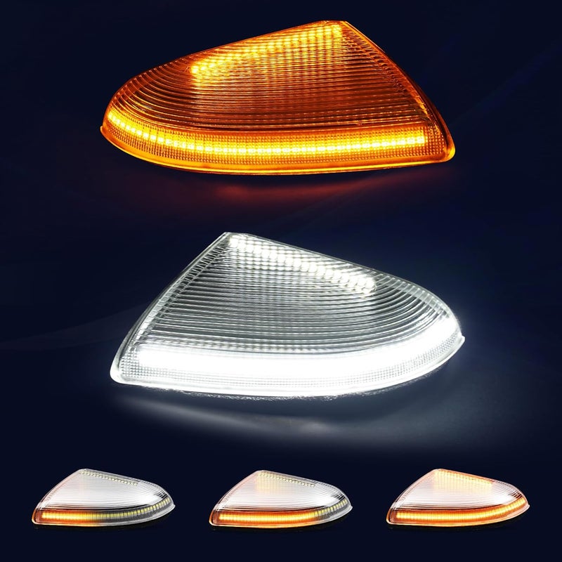BORDAN LED Ram Side Mirror Turn Signal Puddle Light fit for Dodge Ram 1500 2009-2018, Plug and Play Front Mirror Side Marker Lamp for Ram 2500 3500 2010-2018 Bulb Lens, Pack of 2 - Image 3